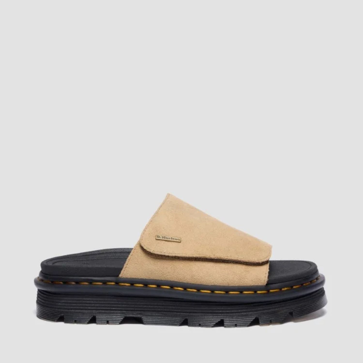DR MARTENS ZEBZAG SLIDE SUEDE- SAVANNAH TAN EH SUEDE