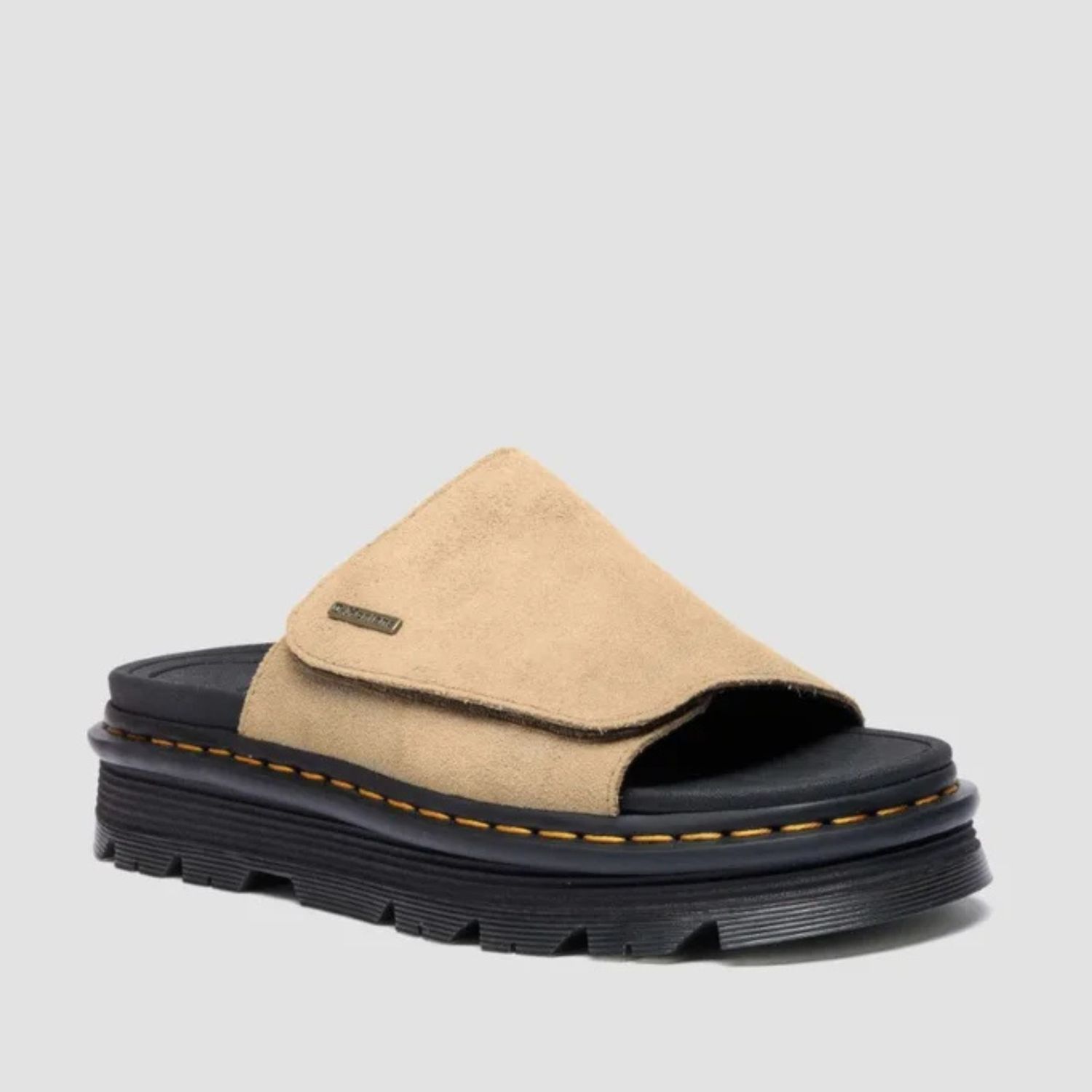 DR MARTENS ZEBZAG SLIDE SUEDE- SAVANNAH TAN EH SUEDE
