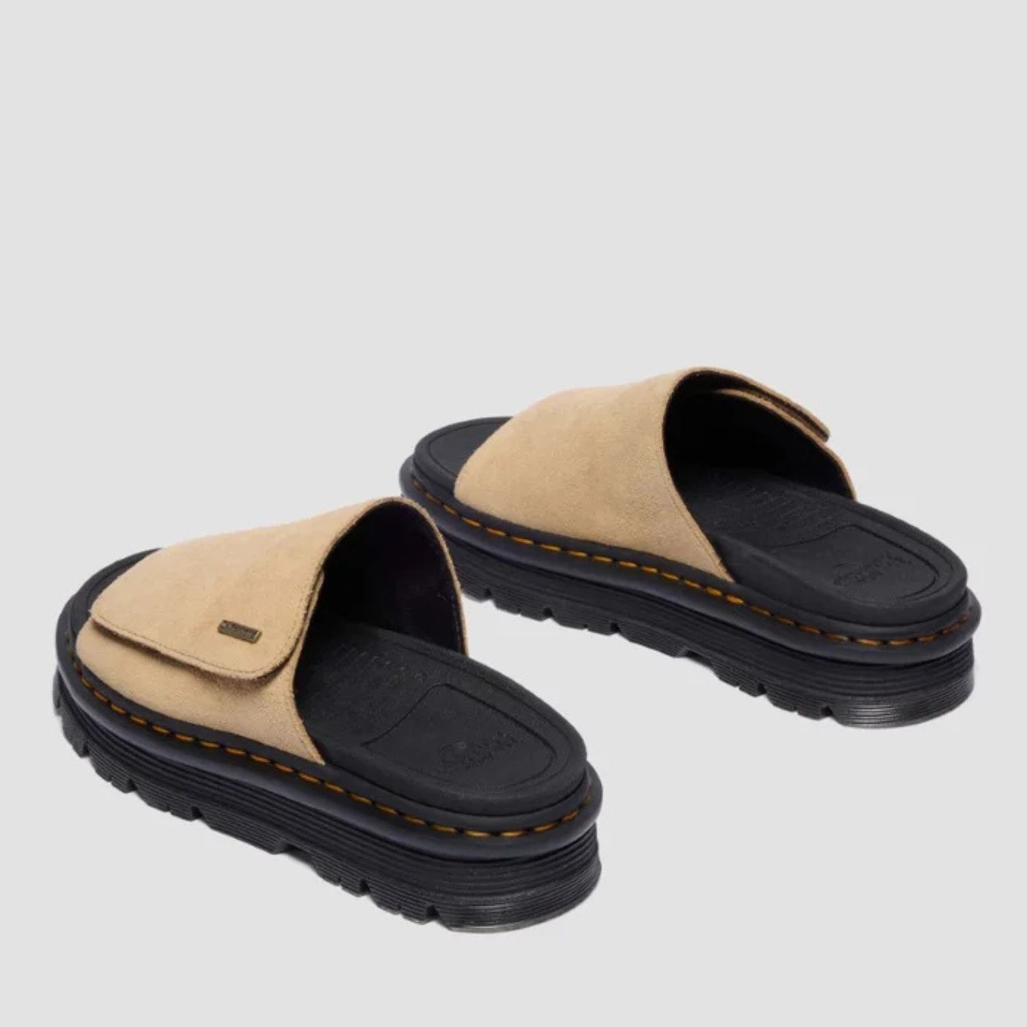 DR MARTENS ZEBZAG SLIDE SUEDE- SAVANNAH TAN EH SUEDE