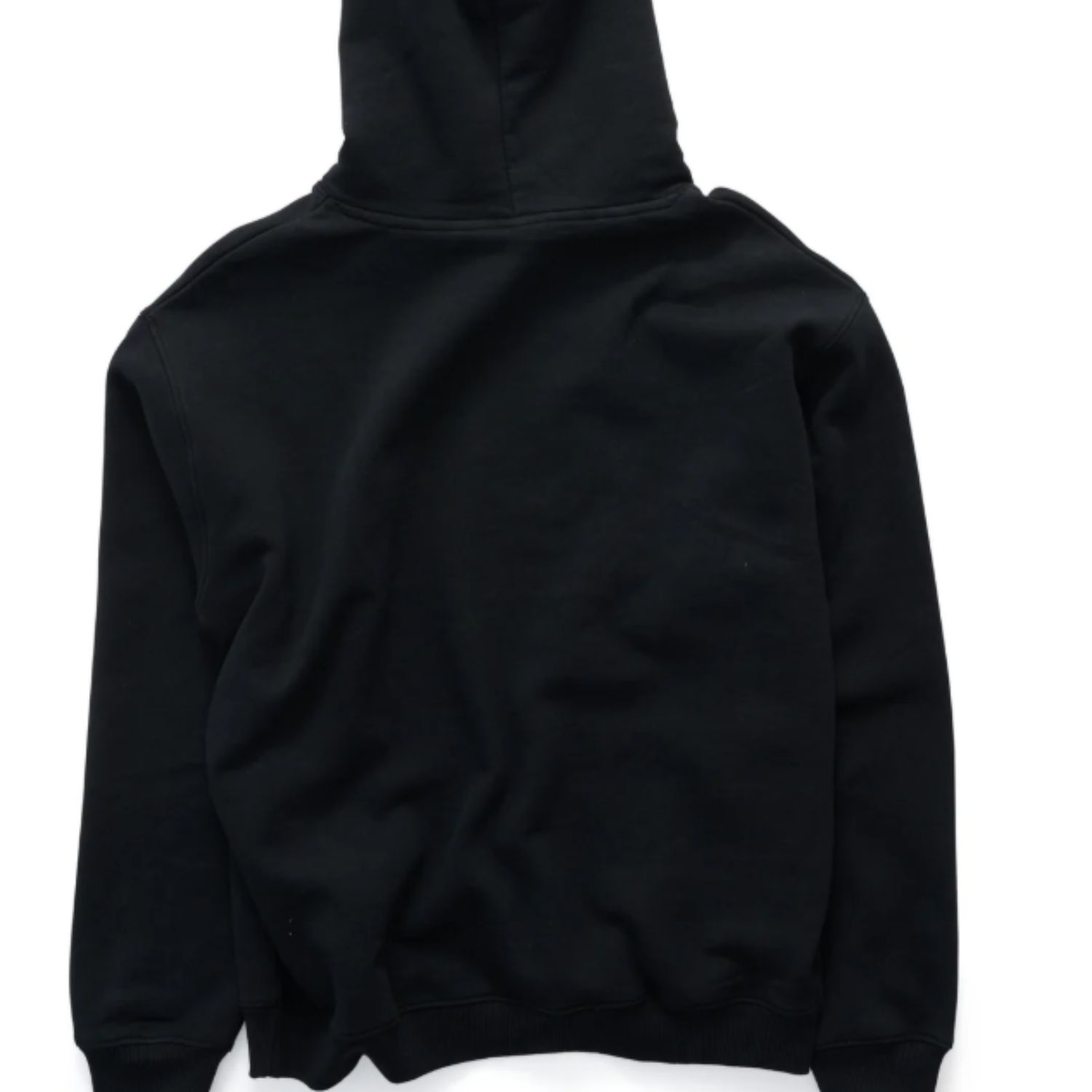 SDOUBLE MENS TRADEMARK PULLOVER HOOD - BLACK
