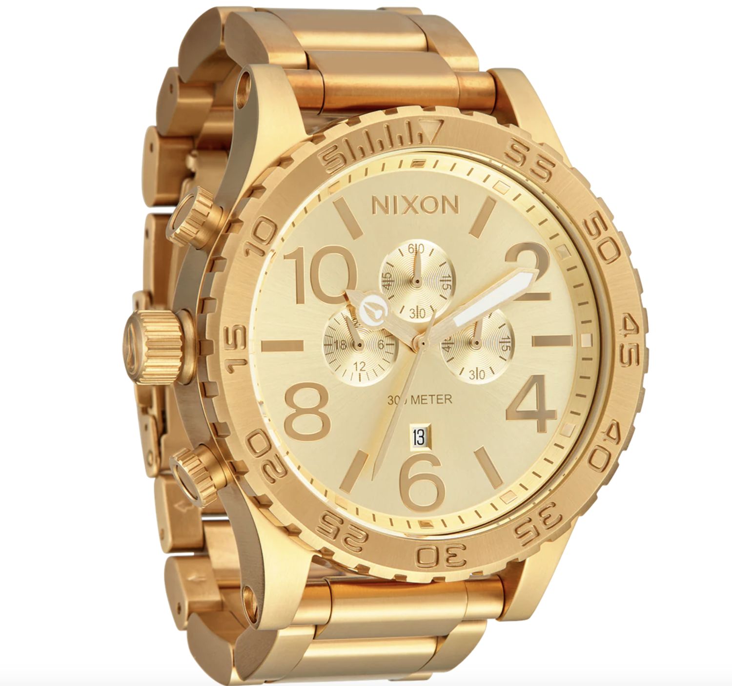 NIXON 51-30 CHRONO WATCH - ALL GOLD