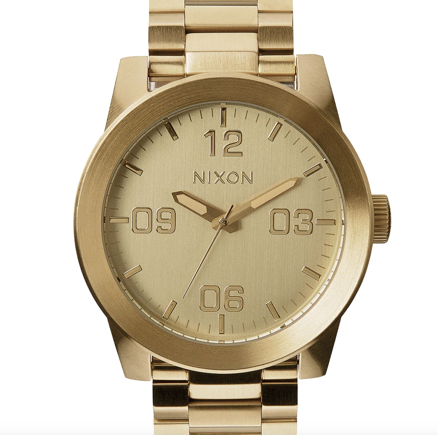NIXON CORPORAL SS WATCH- ALL GOLD
