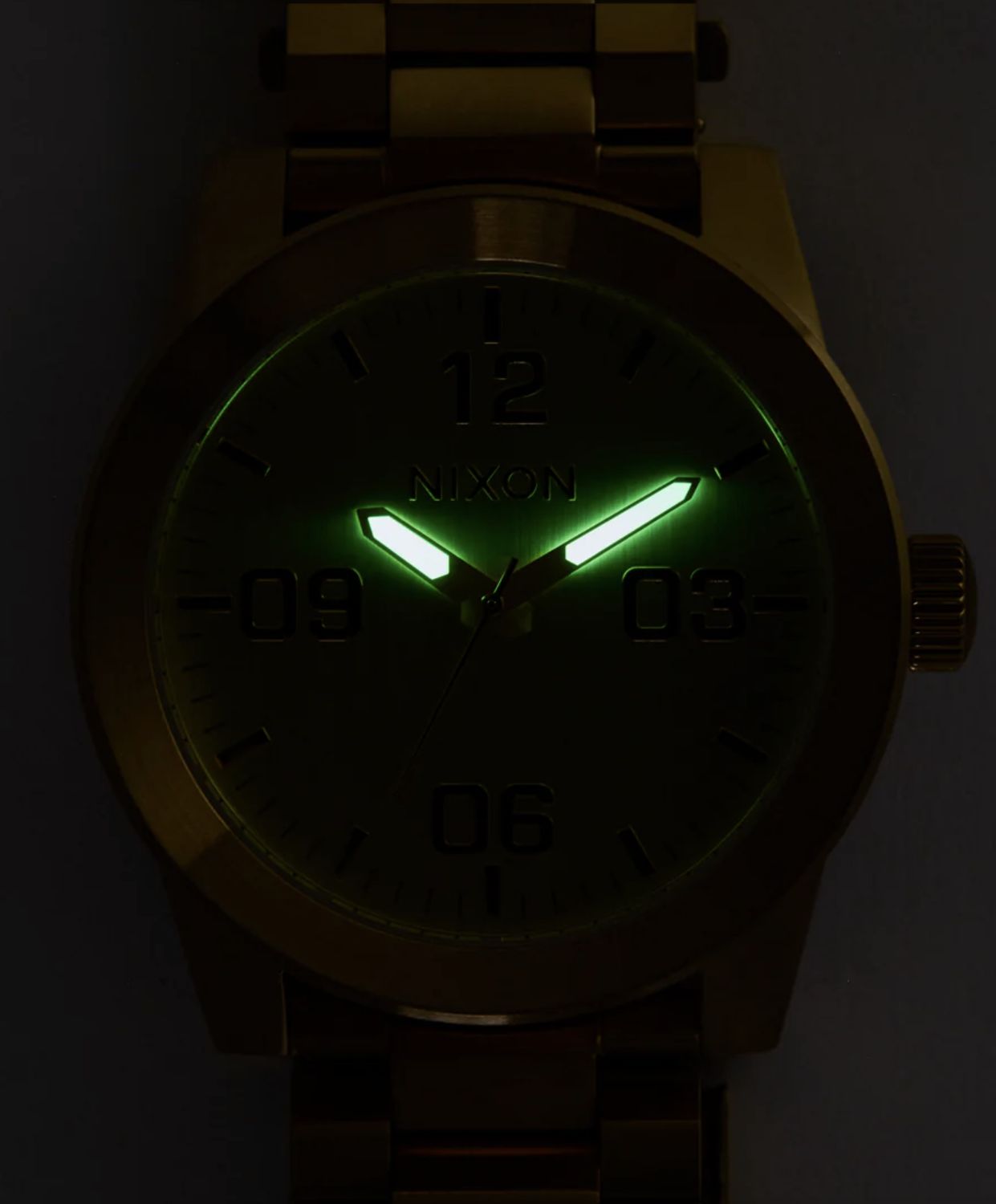 NIXON CORPORAL SS WATCH- ALL GOLD