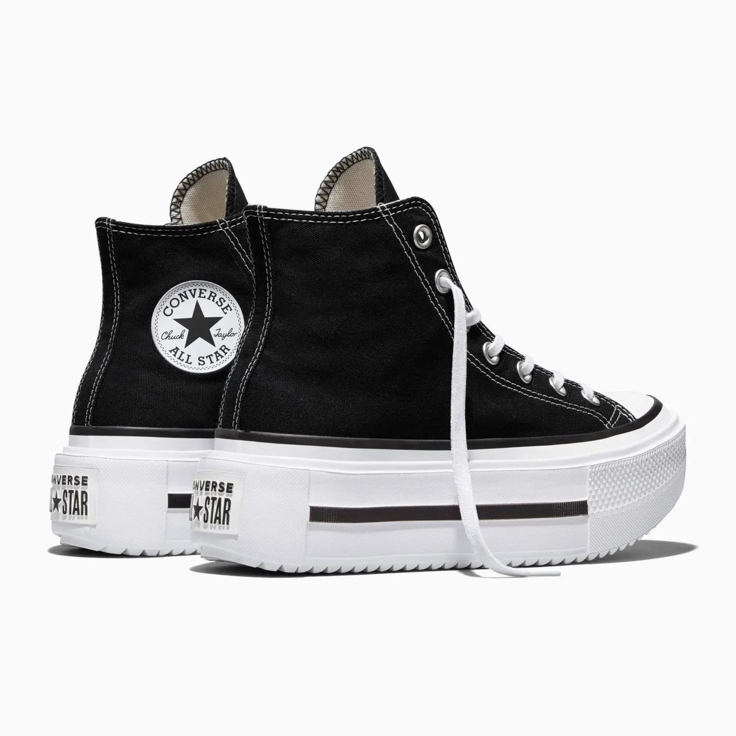 CONVERSE UNISEX CT LIFT DOUBLE STACK HI - BLACK/WHITE/BLACK