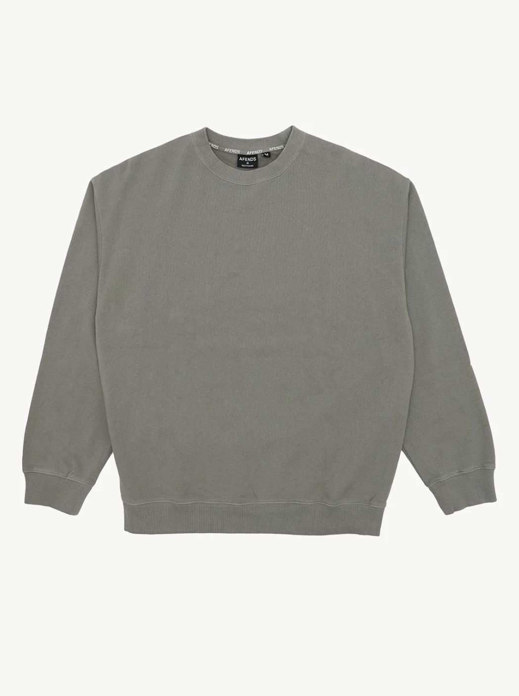 AFENDS MENS GENESIS - CREW NECK - WASHED SYCAMORE