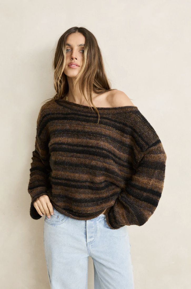 RHYTHM WOMENS BAKLAVA KNIT - ESPRESSO