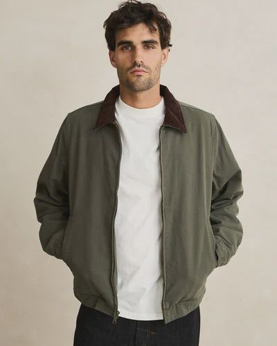 RHYTHM MENS JAMES JACKET - EUCALYPTUS