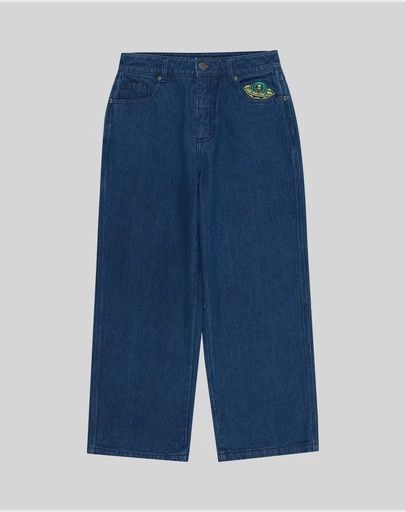 SANTA CRUZ BOYS MULTI CRUZ STACK ALIEN JEAN - STONE WASH INDIGO