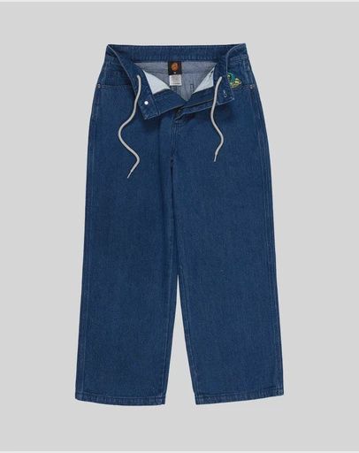 SANTA CRUZ BOYS MULTI CRUZ STACK ALIEN JEAN - STONE WASH INDIGO