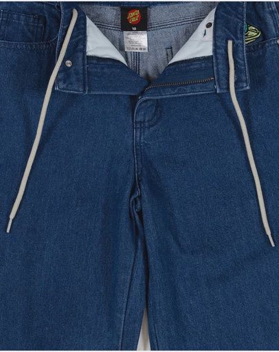 SANTA CRUZ BOYS MULTI CRUZ STACK ALIEN JEAN - STONE WASH INDIGO