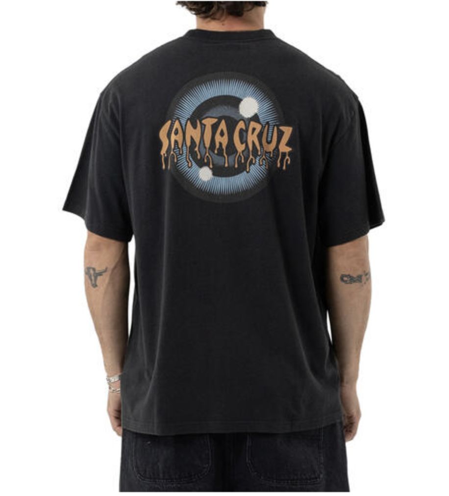 SANTA CRUZ MENS ROSKOPP IRIS SS TEE - OFF BLACK