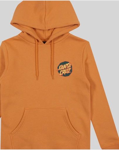 SANTA CRUZ BOYS MEEK SCRATCHED SLASHER HOODIE - GINGER