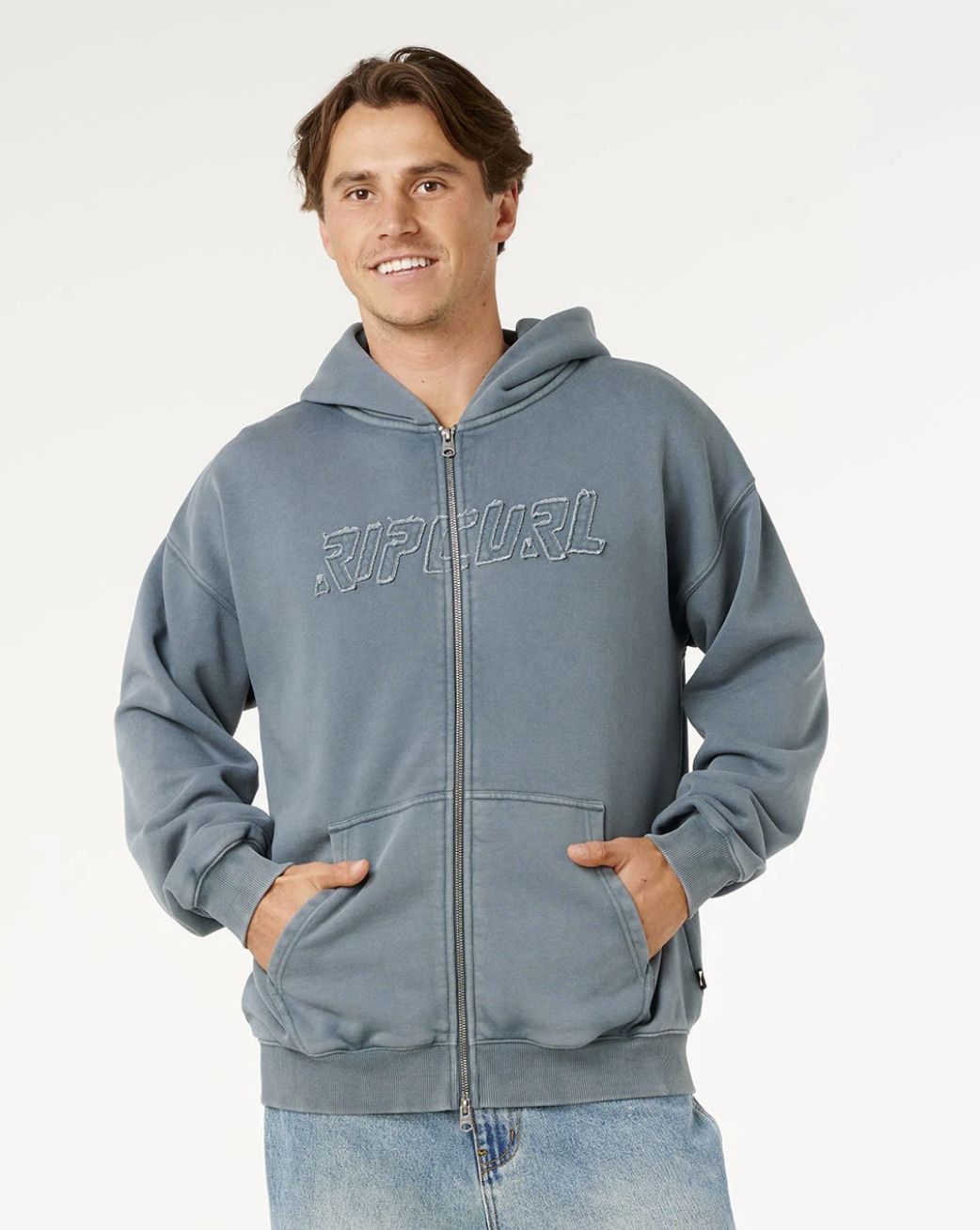 RIPCURL MENS LIQUID TRIPS ZIP THRU HOOD - PINE NIGHT