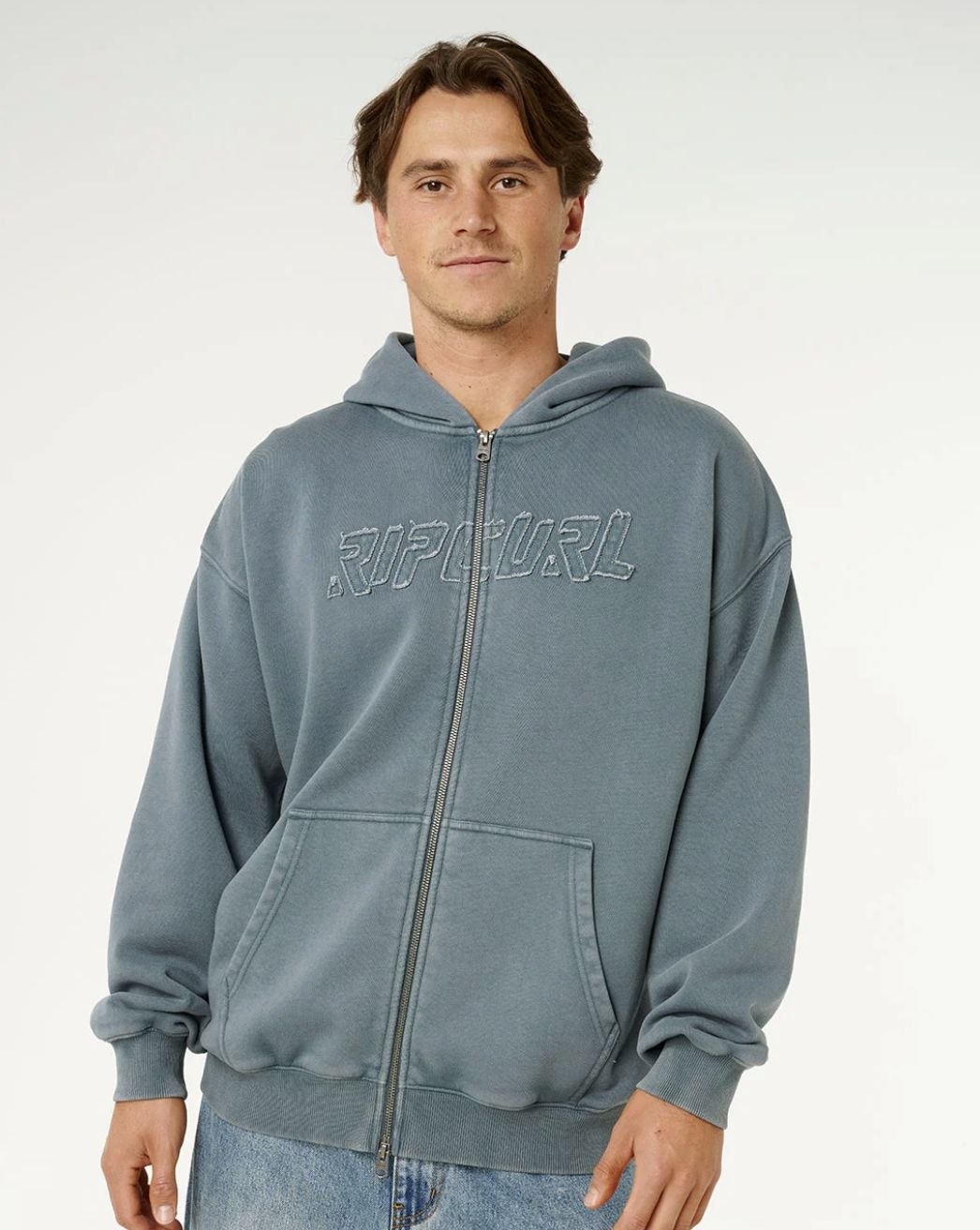 RIPCURL MENS LIQUID TRIPS ZIP THRU HOOD - PINE NIGHT
