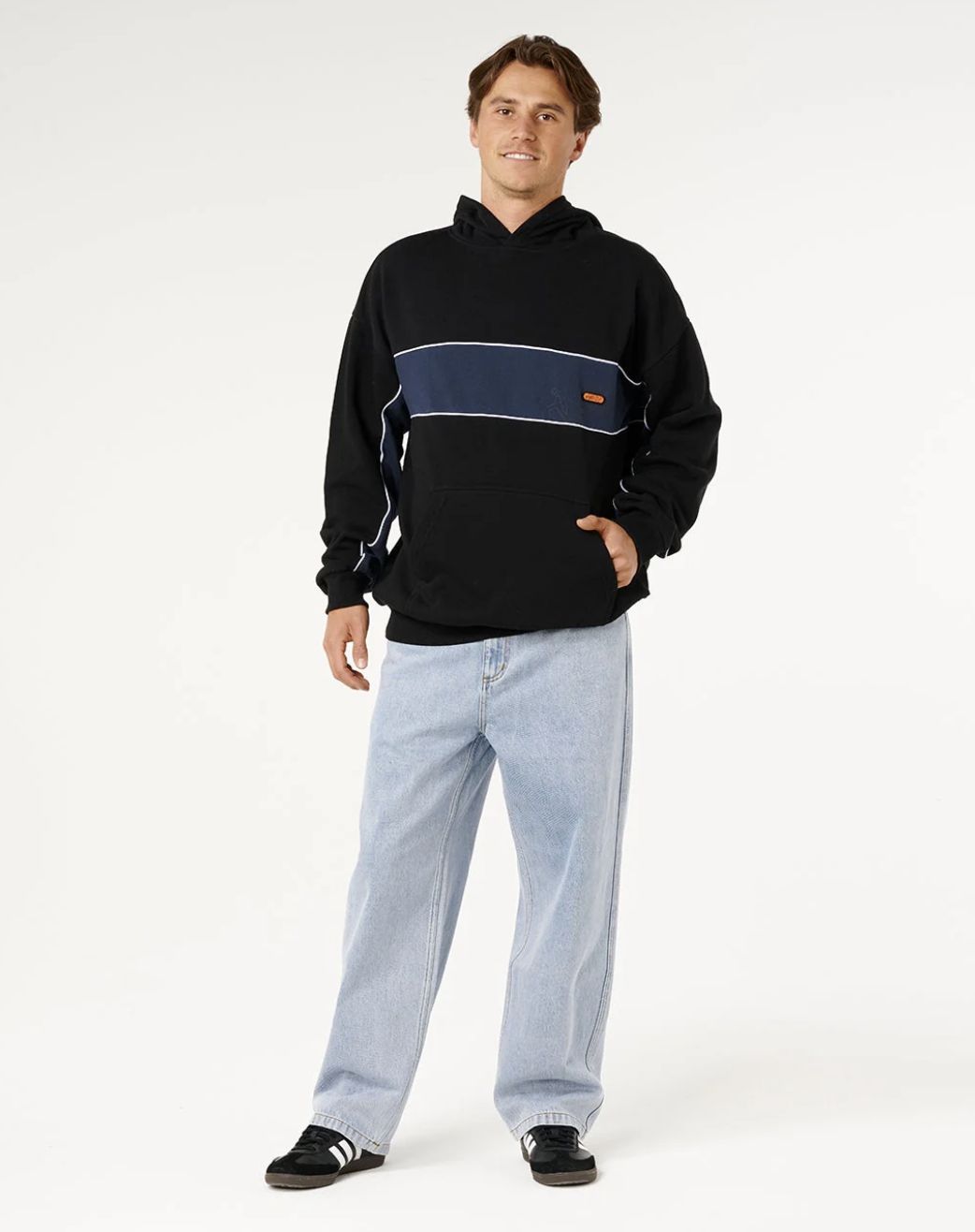 RIPCURL MENS PANEL BEATER HOOD - BLACK