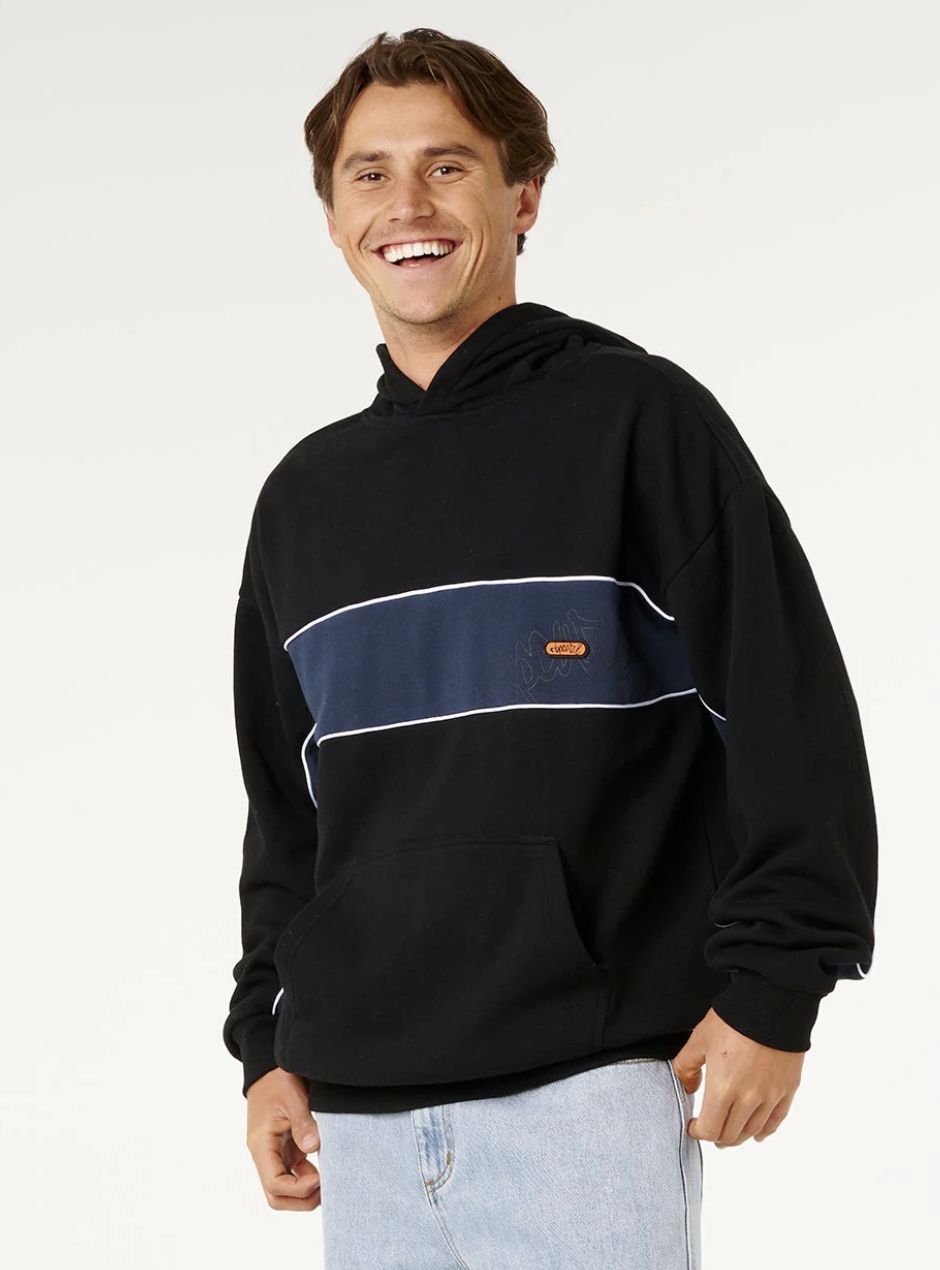 RIPCURL MENS PANEL BEATER HOOD - BLACK
