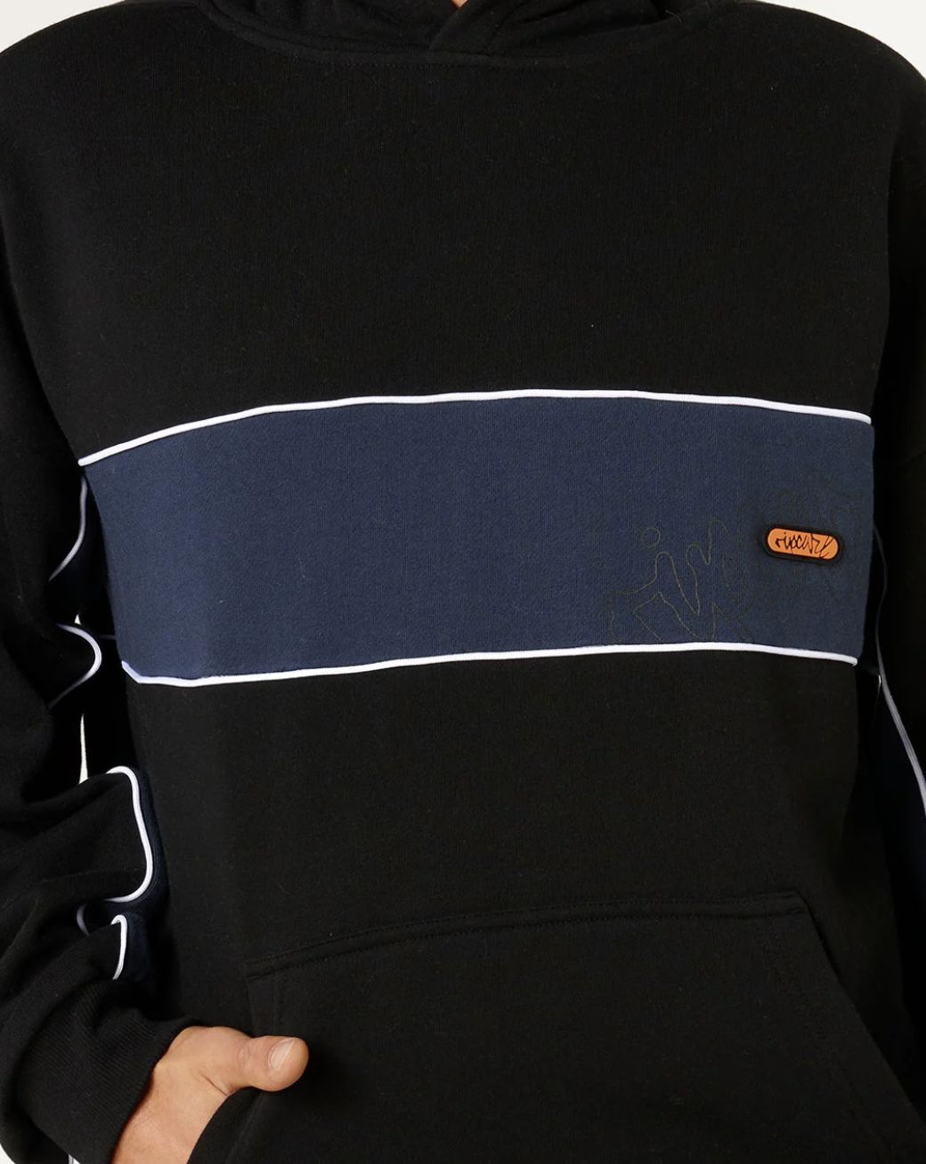 RIPCURL MENS PANEL BEATER HOOD - BLACK