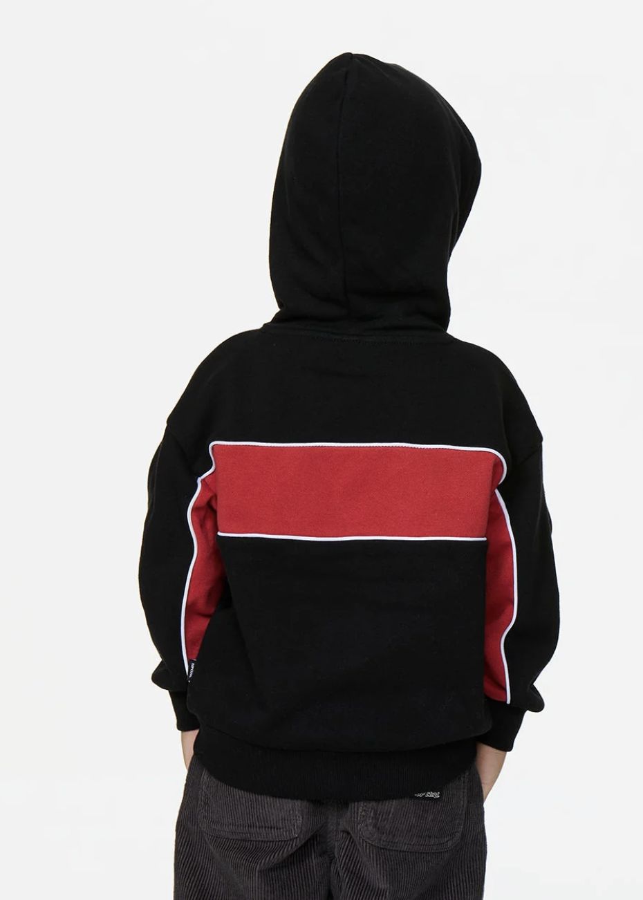 RIPCURL TODDLER BOYS PANEL BEATER HOOD - BLACK