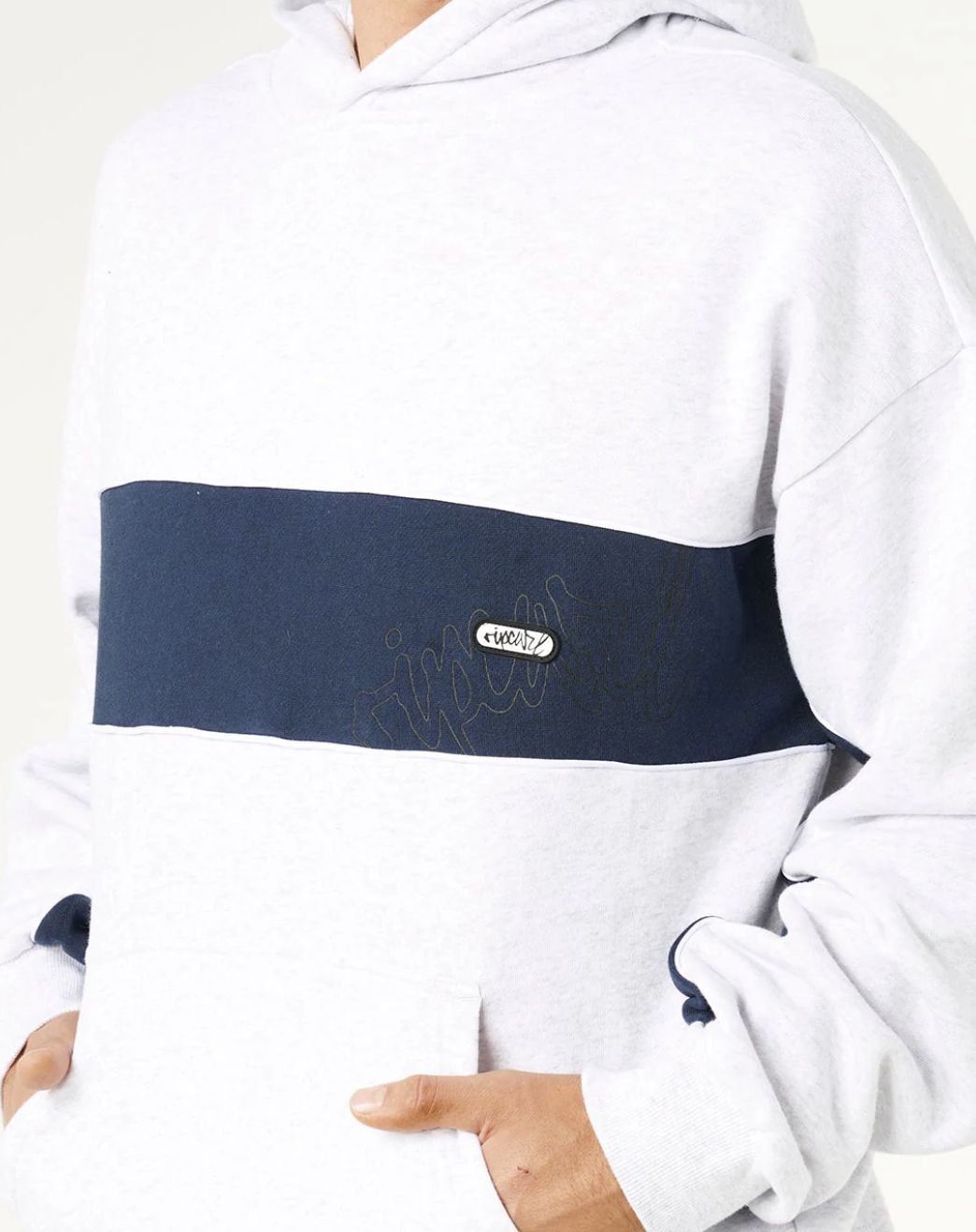 RIPCURL MENS PANEL BEATER HOOD - SPORTS MARLE