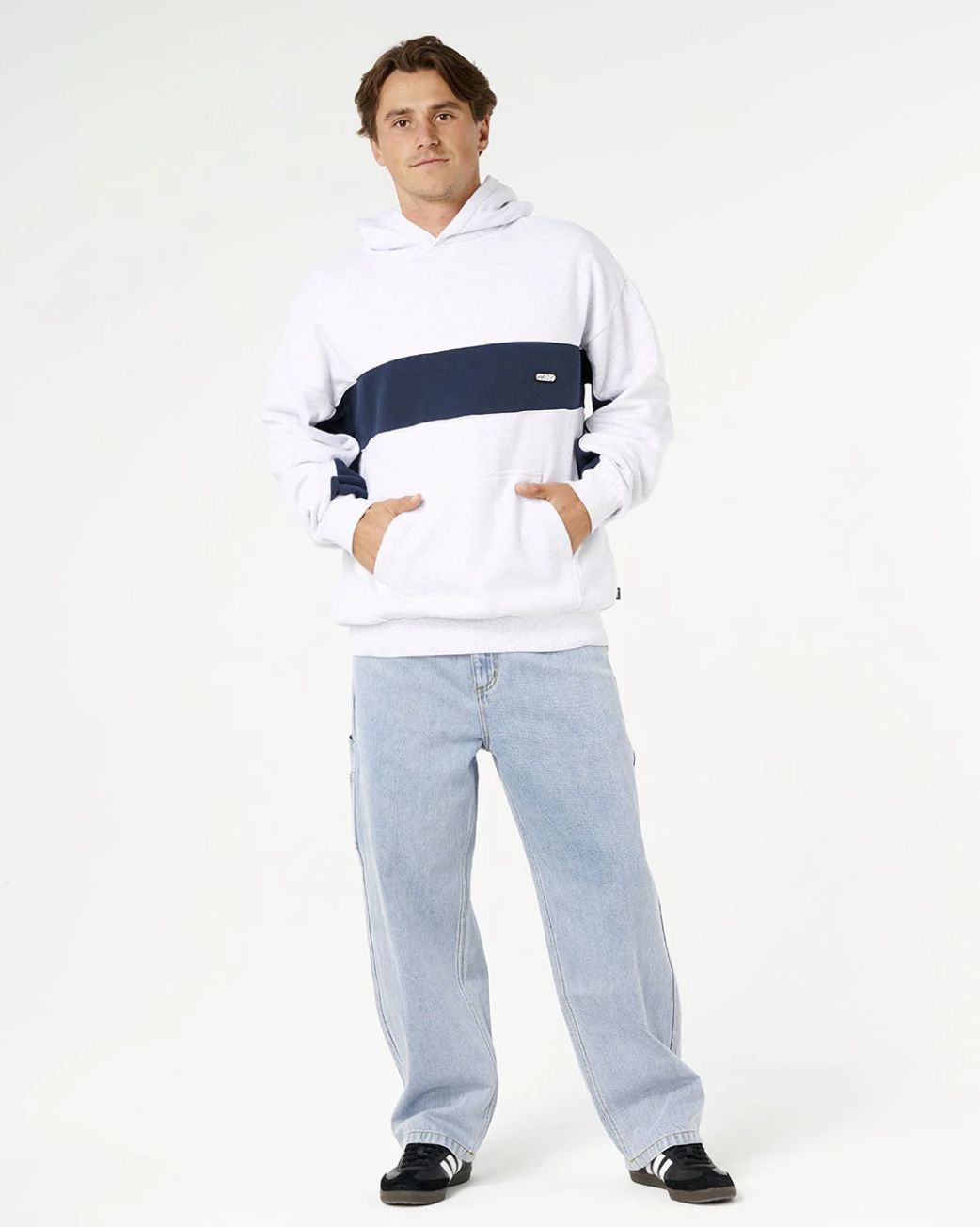 RIPCURL MENS PANEL BEATER HOOD - SPORTS MARLE