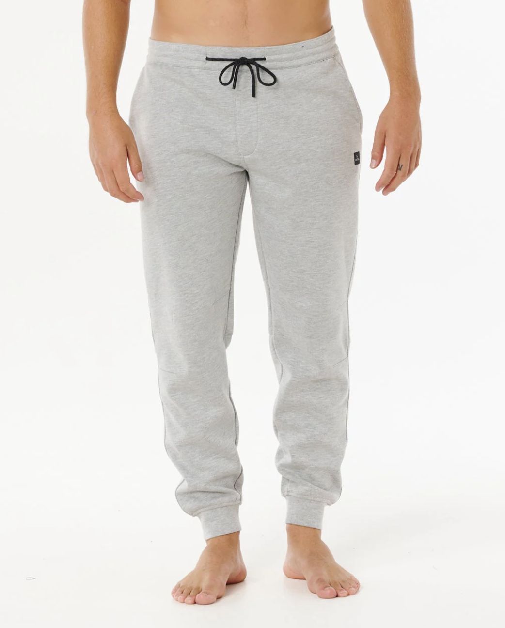 RIPCURL MENS ANTI SERIES DEPARTED TRACKPANT - LIGHT GREY MARLE