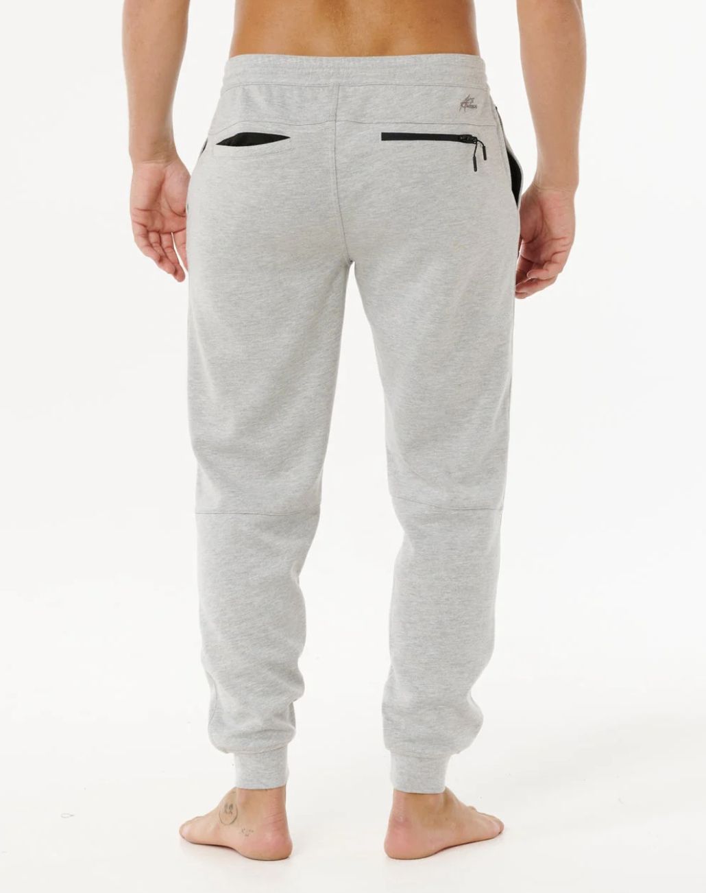 RIPCURL MENS ANTI SERIES DEPARTED TRACKPANT - LIGHT GREY MARLE