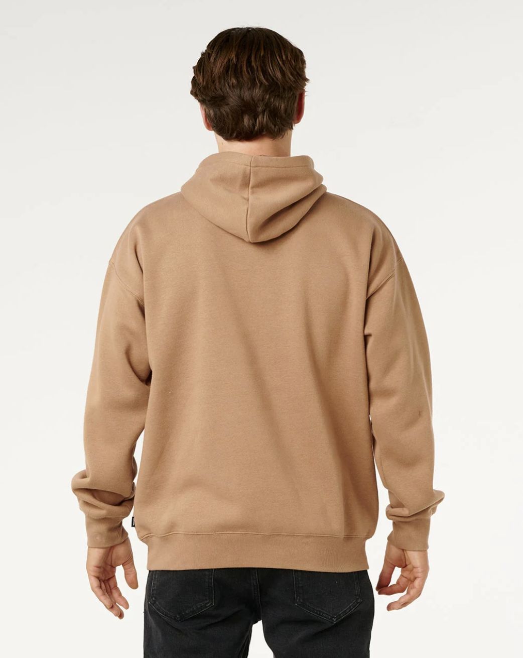 RIPCURL MENS RIP SCRIPT ICON HOOD - MOCHA
