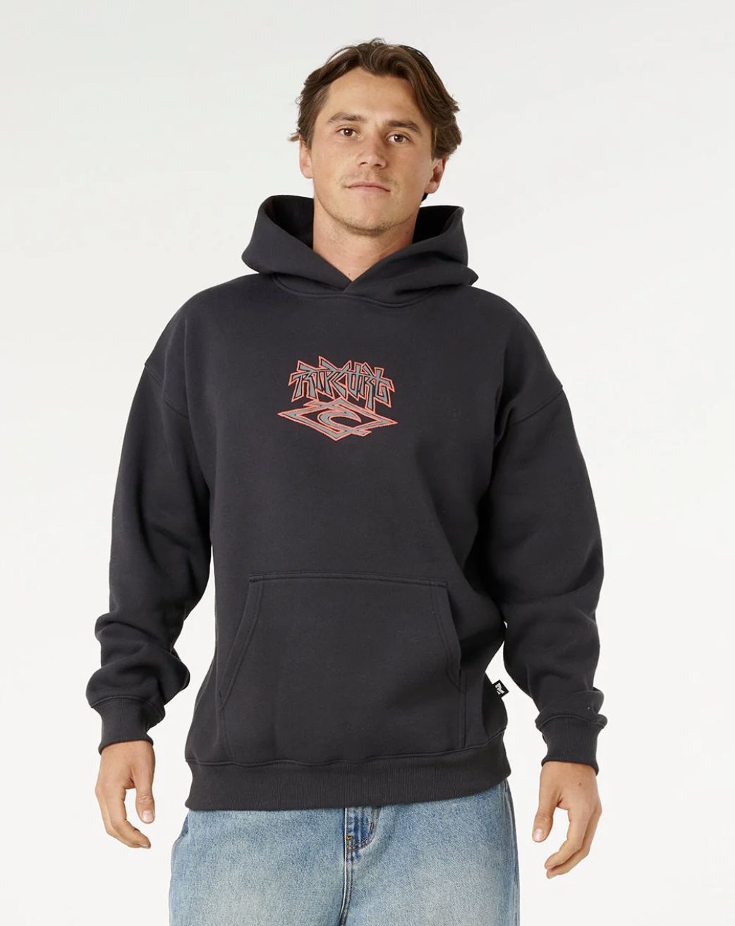 RIPCURL MENS LIQUID TRIPS LWA HOOD - WASHED BLACK
