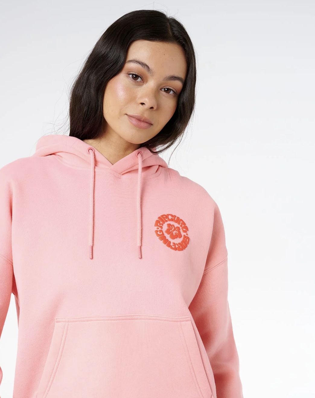 RIPCURL WOMENS SURF PUFF HERITAGE HOOD P/P - PINK