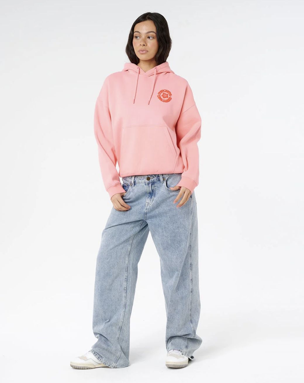 RIPCURL WOMENS SURF PUFF HERITAGE HOOD P/P - PINK