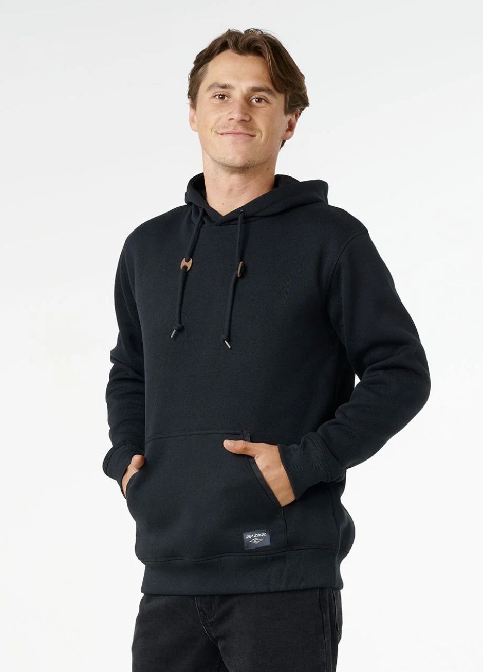 RIPCURL MENS CRESCENT HOOD - BLACK
