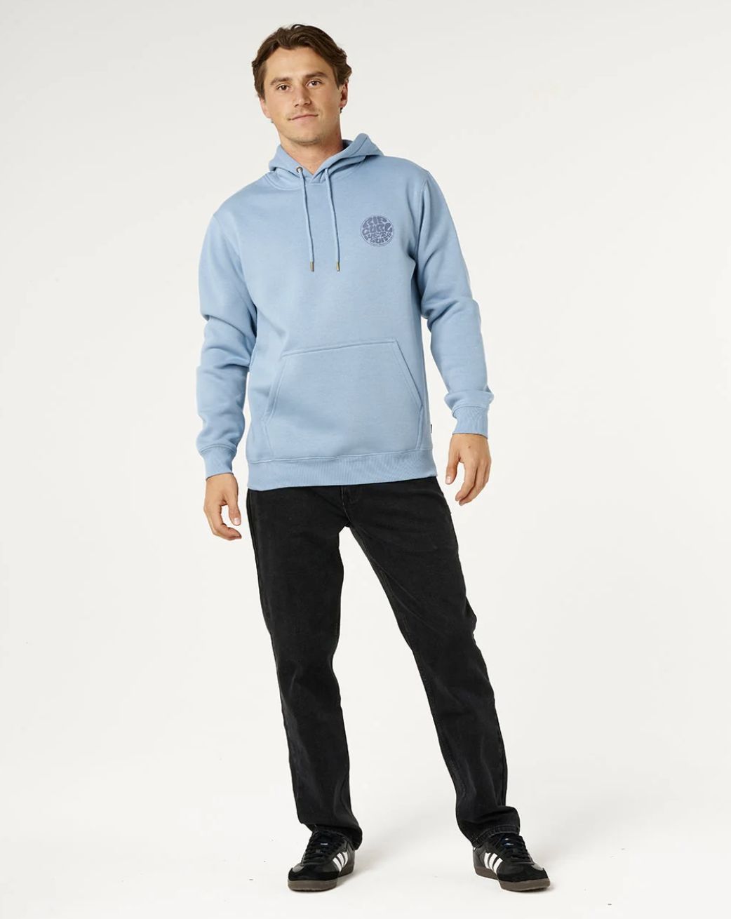 RIPCURL MENS WETSUIT ICON HOOD - FADED DENIM