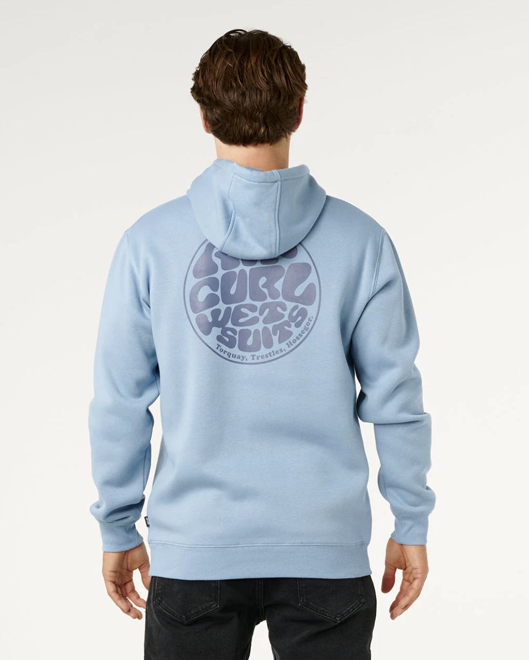 RIPCURL MENS WETSUIT ICON HOOD - FADED DENIM
