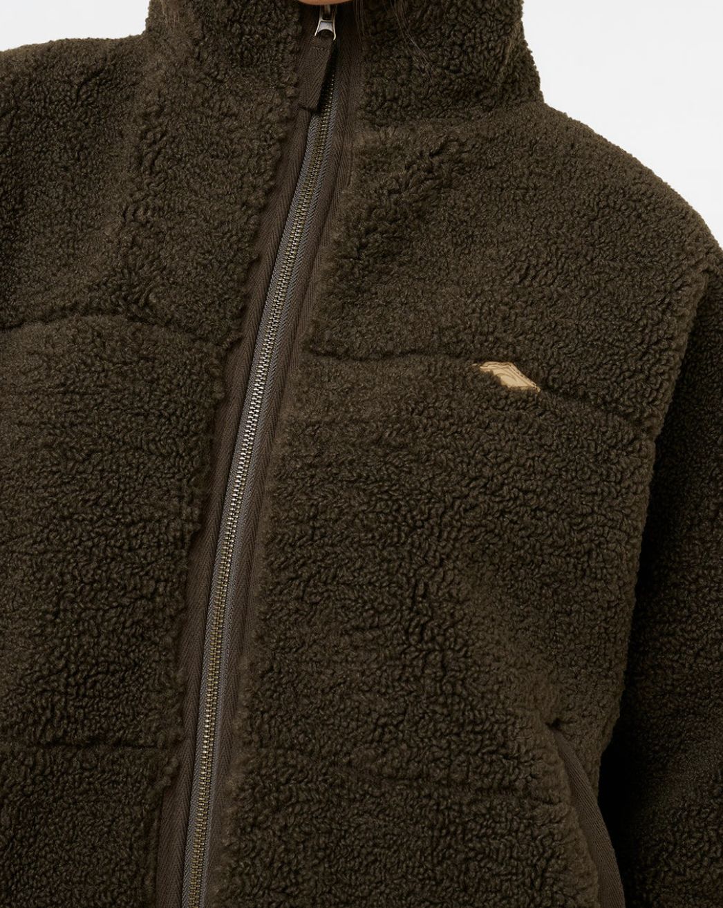 RIPCURL WOMENS CALA NIGHTS SHERPA JACKET - BLACK OLIVE