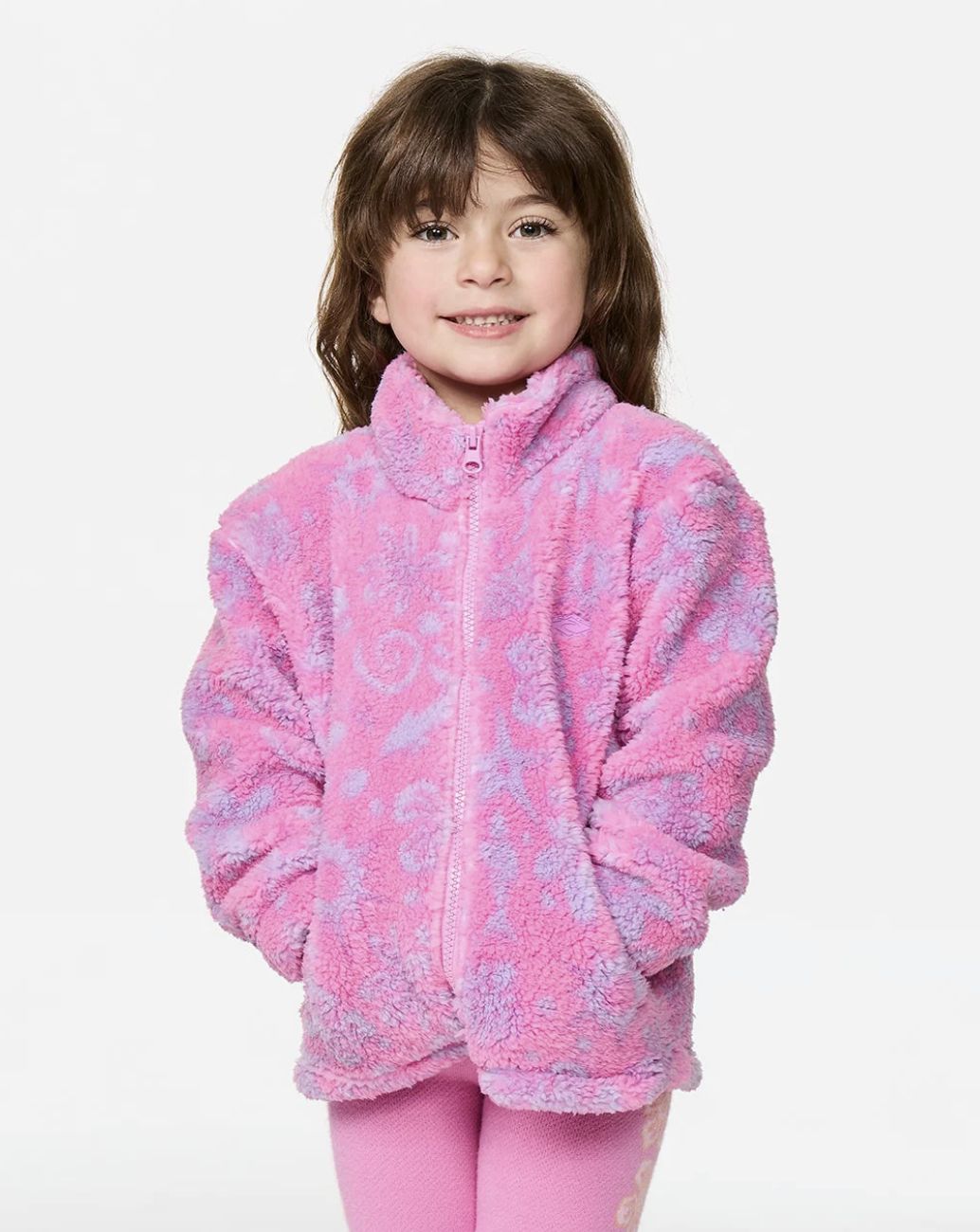 RIPCURL TODDLER GIRLS SUN SESH POLAR FLEECE - WILD BERRY