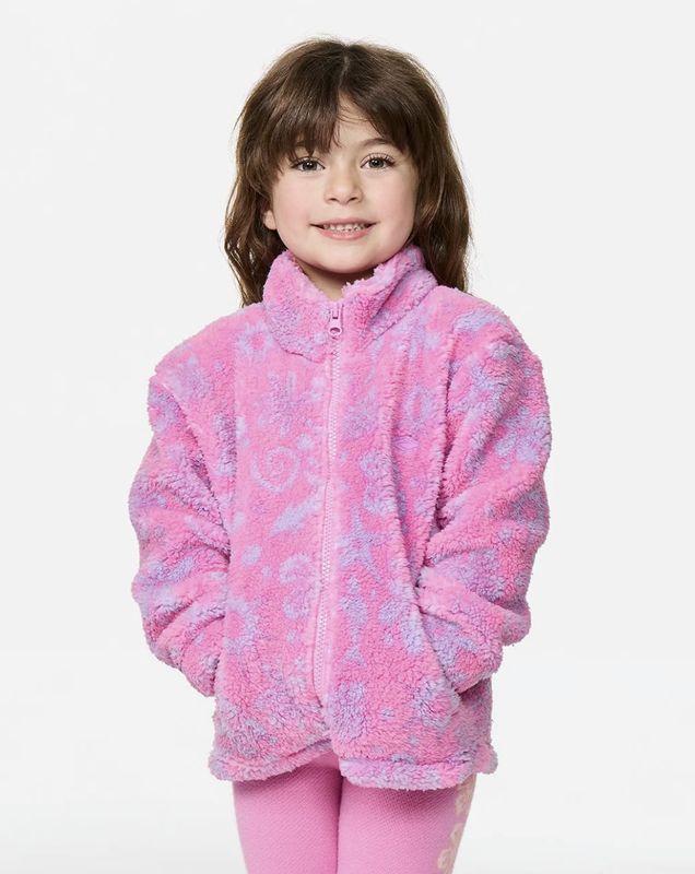 RIPCURL TODDLER GIRLS SUN SESH POLAR FLEECE - WILD BERRY