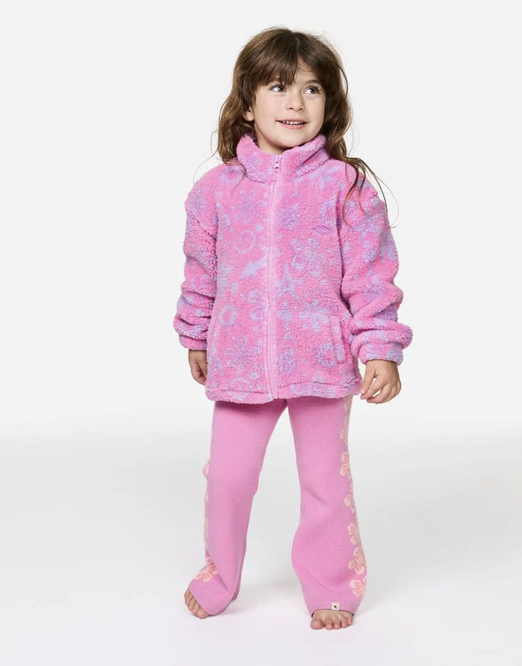 RIPCURL TODDLER GIRLS SUN SESH POLAR FLEECE - WILD BERRY