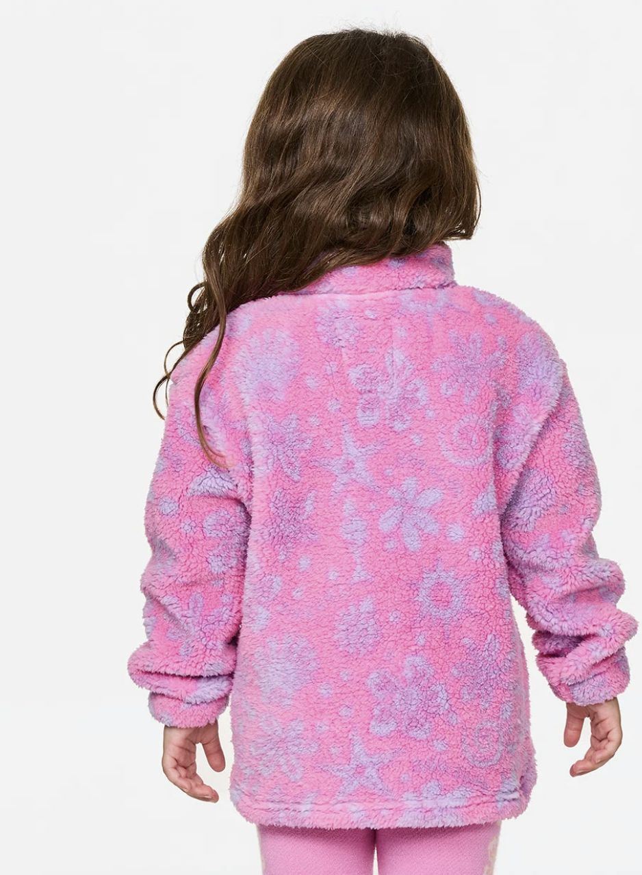 RIPCURL TODDLER GIRLS SUN SESH POLAR FLEECE - WILD BERRY
