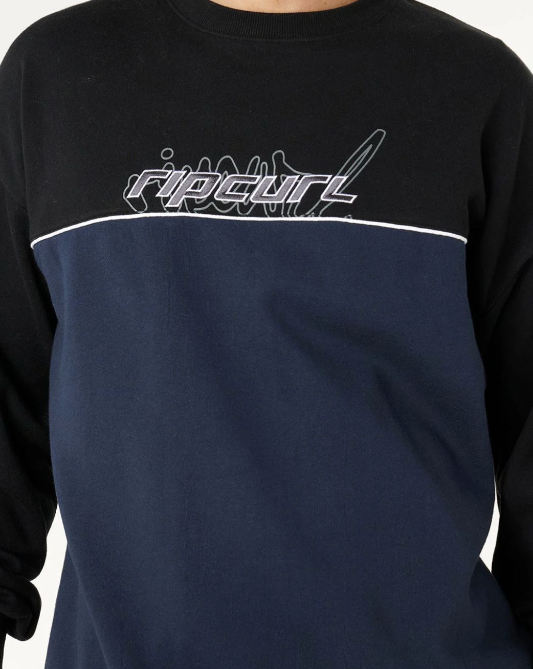 RIPCURL MENS PANEL BEATER CREW - BLACK
