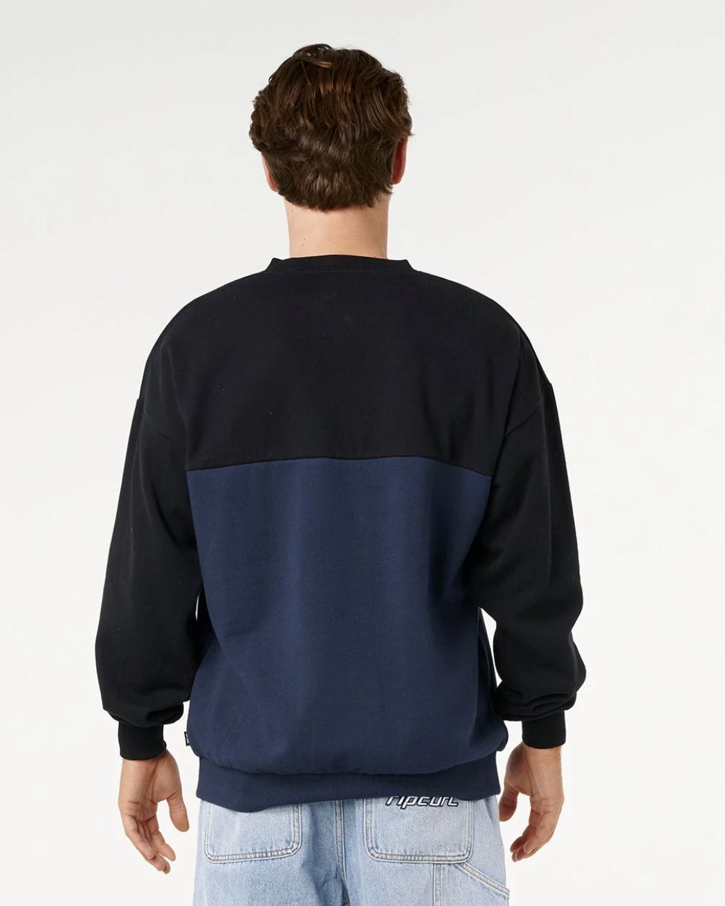 RIPCURL MENS PANEL BEATER CREW - BLACK