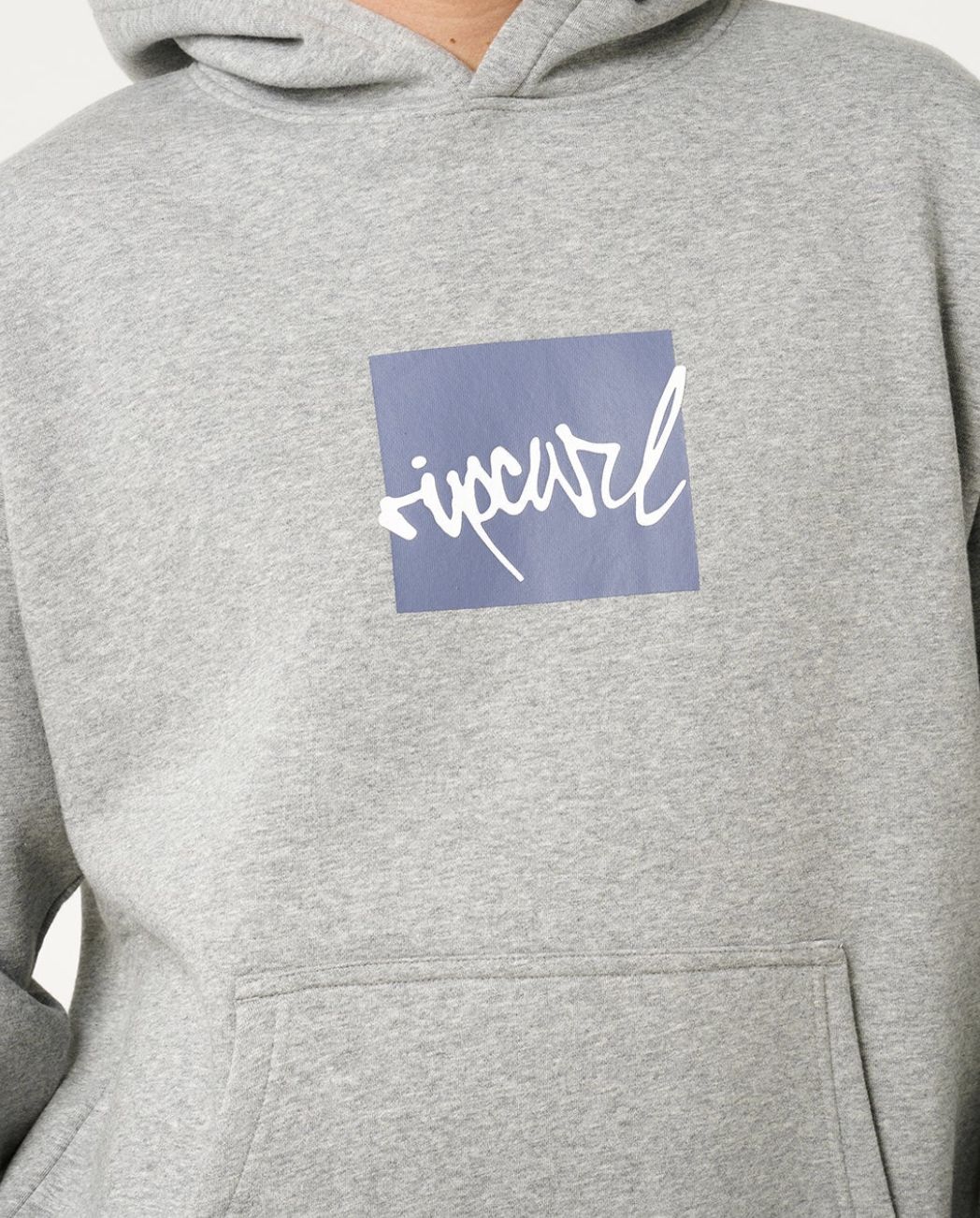 RIPCURL MENS RIP SCRIPT ICON HOOD - GREY MARLE