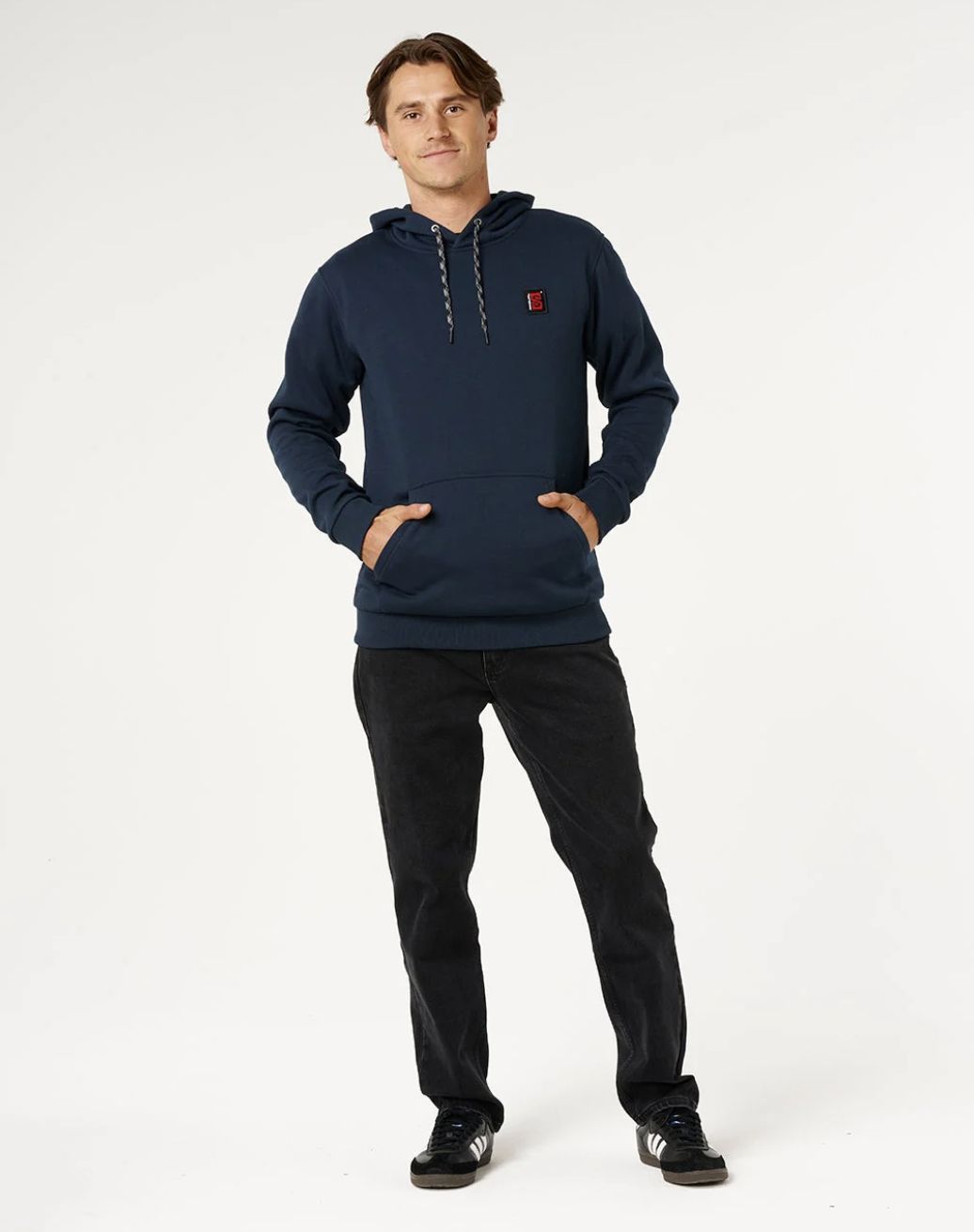 RIPCURL MENS ANTI SERIES SEARCH BASE HOOD - NAVY