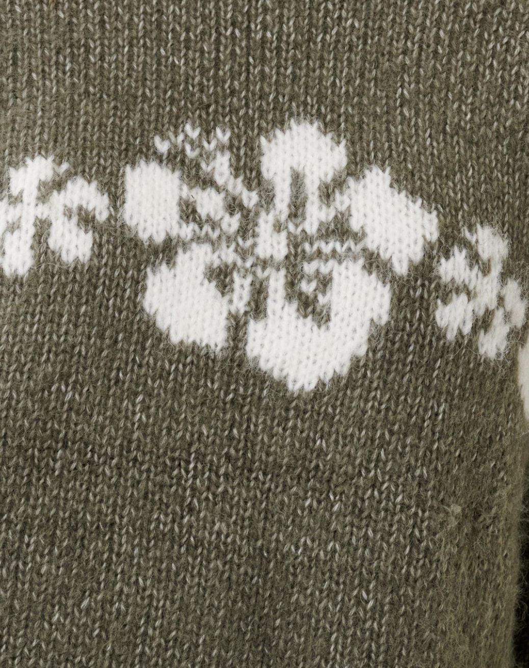 RIPCURL WOMENS CALA NIGHTS HIBISCUS KNIT CREW - MOSS