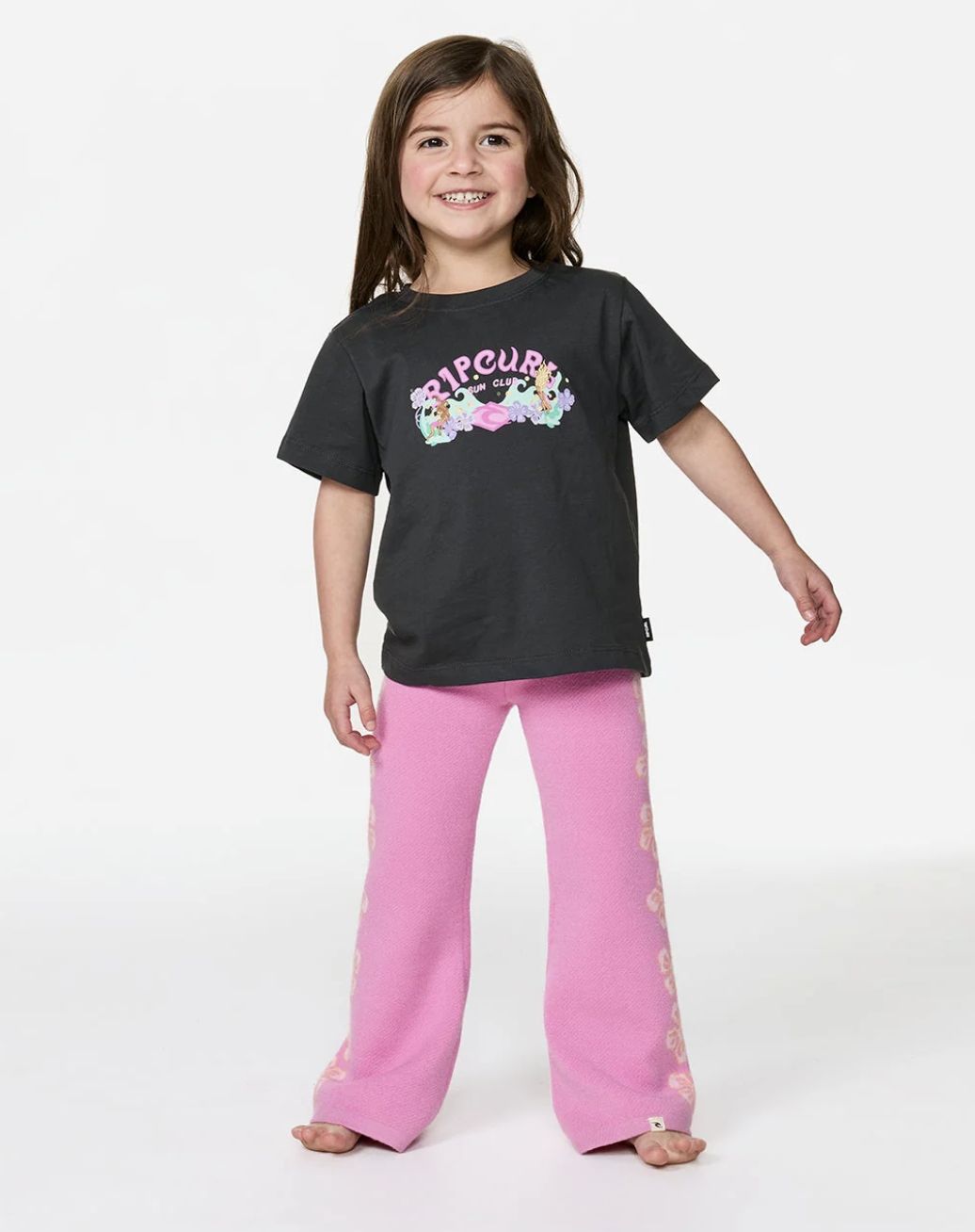 RIPCURL TODDLER GIRLS SUNSHINE JACQUARD PANT - CLOUD PINK