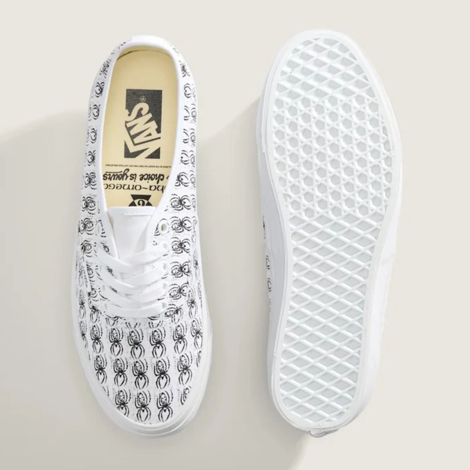 VANS MENS LX AUTHENTIC 44 X ED DAVIS SHOE - TRUE WHITE BLACK