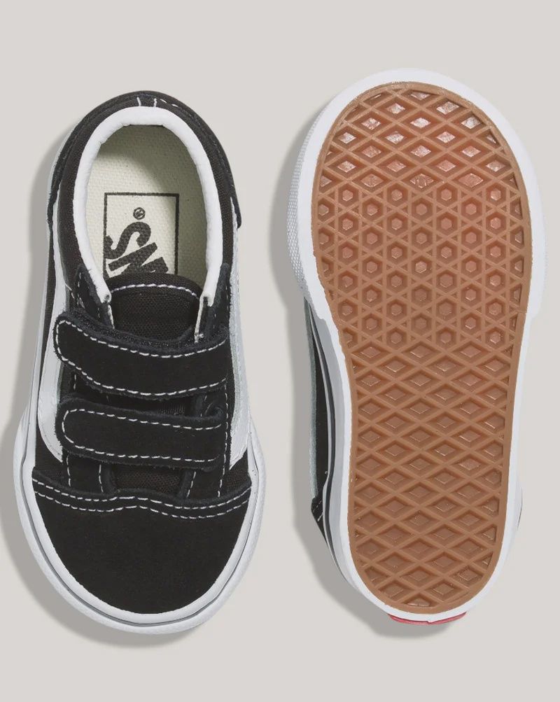 VANS TODDLER OLD SKOOL VELCRO - BLACK