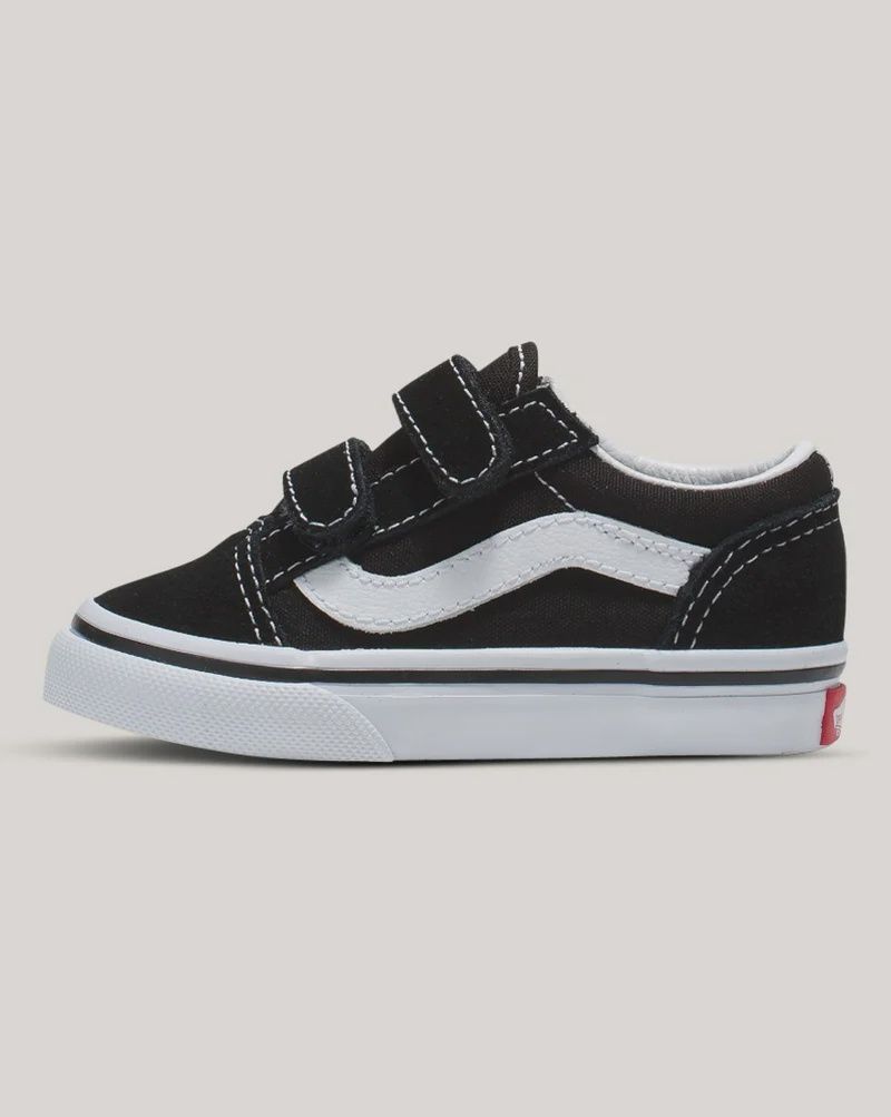 VANS TODDLER OLD SKOOL VELCRO - BLACK