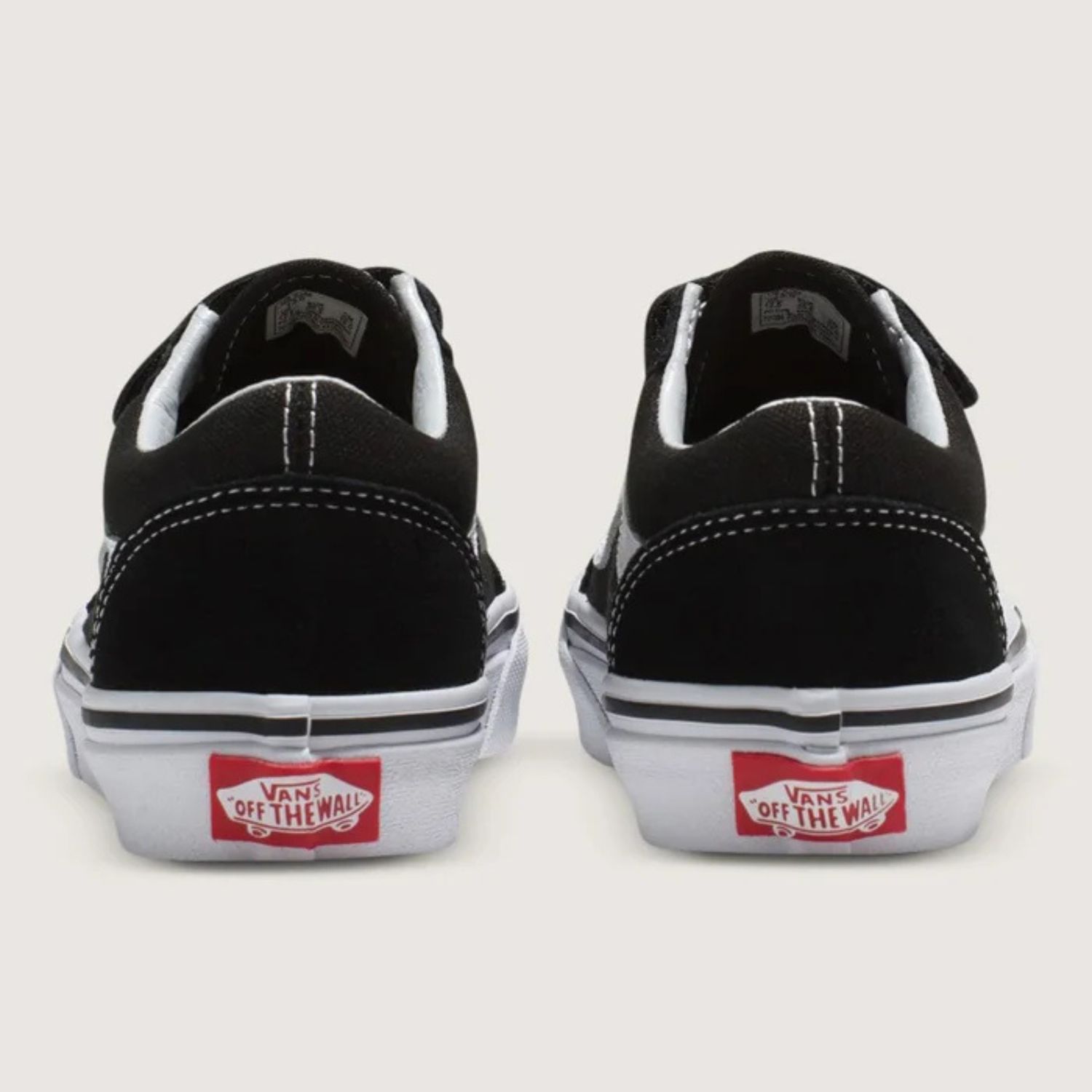 VANS YOUTH OLD SKOOL VELCRO - BLACK/TRUE WHITE