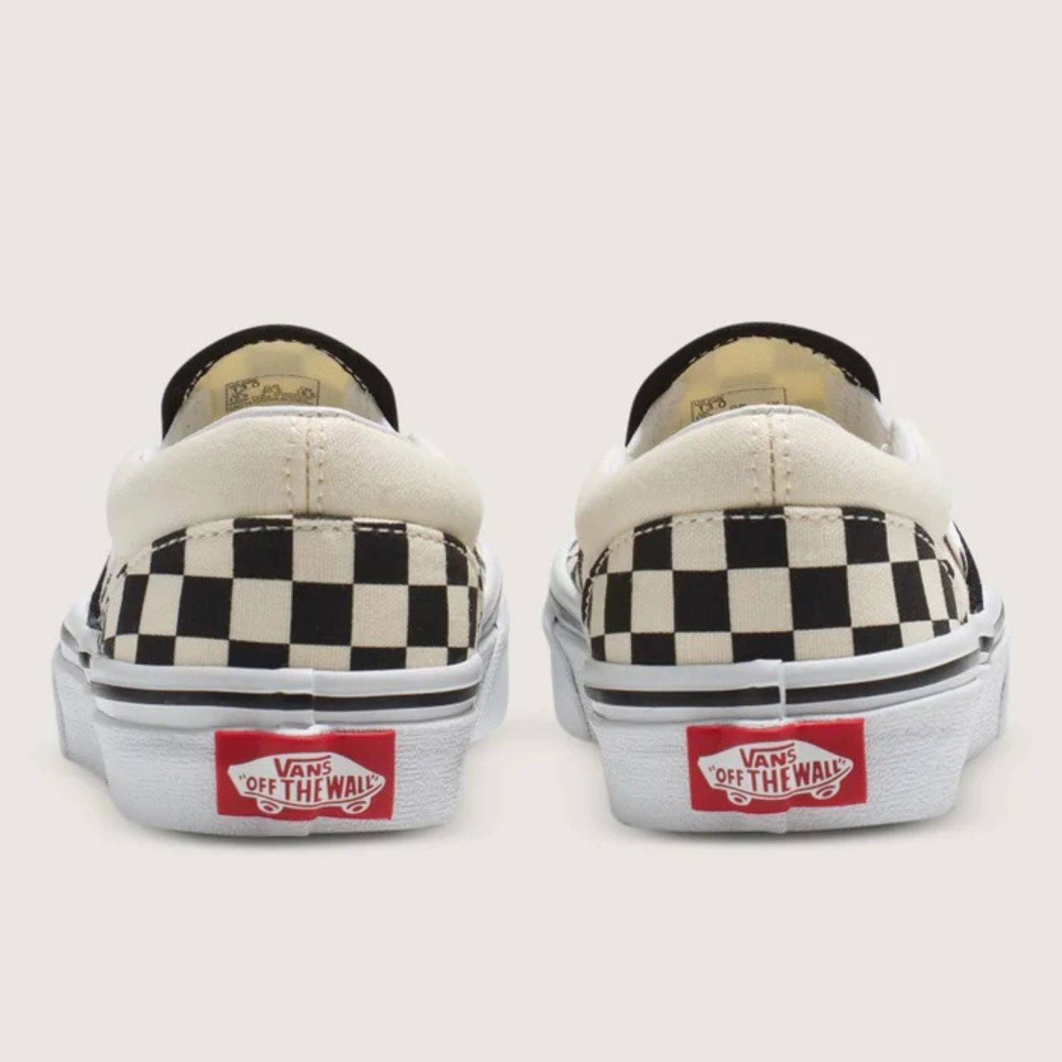 VANS YOUTH CLASSIC SLIP-ON (CHECKERBOARD) - BLACK/WHITE