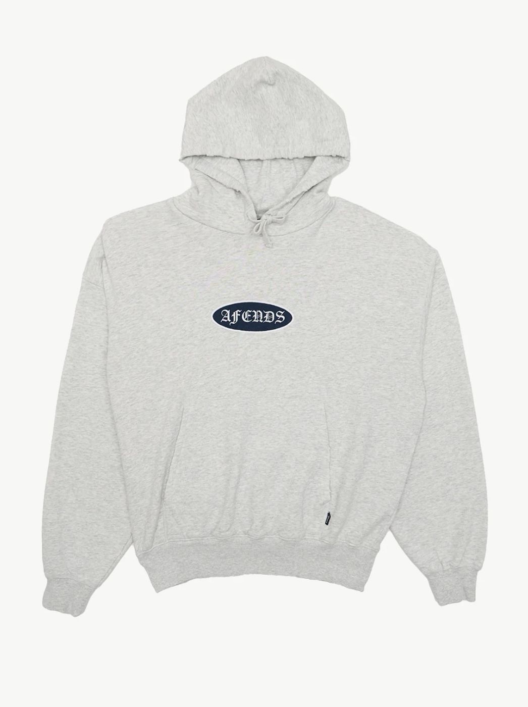 AFENDS MENS SUPPLY  PULL ON HOOD - GREY MARLE
